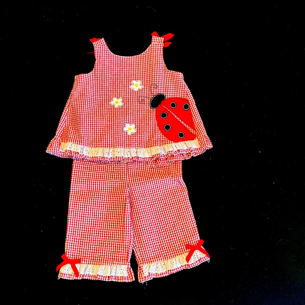 Lady Bug 2-Piece Outfit Size 4